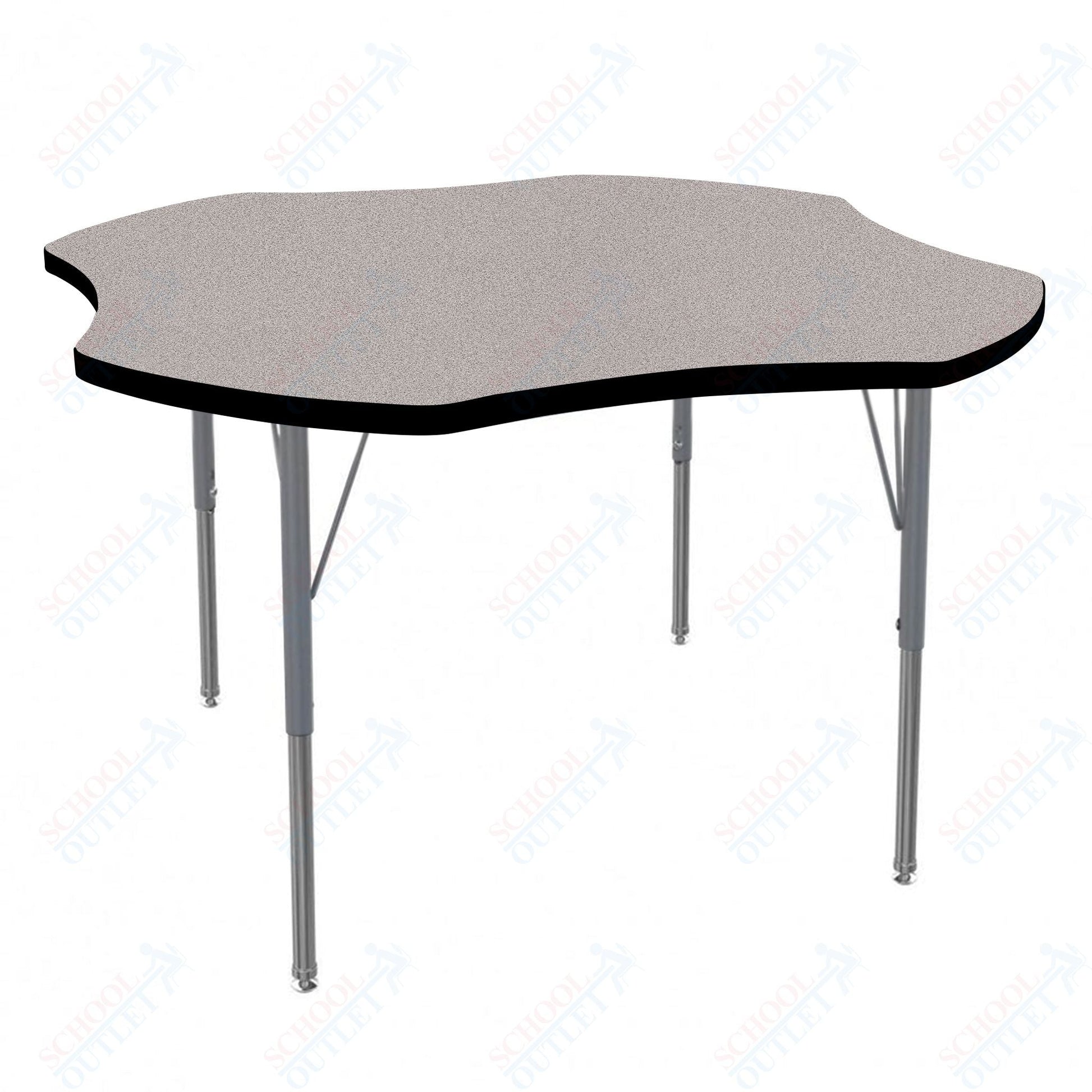 Marco MG2200 Series 48" Clover Activity Table Adjustable Height 21" - 30" (MG2265 - MB) - SchoolOutlet