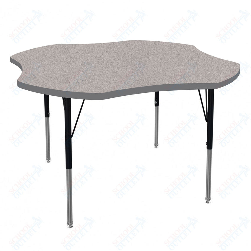 Marco MG2200 Series 48" Clover Activity Table Adjustable Height 21" - 30" (MG2265 - MB) - SchoolOutlet