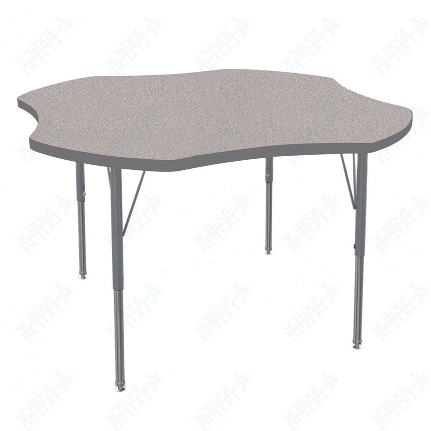 Marco MG2200 Series 48" Clover Activity Table Adjustable Height 21" - 30" (MG2265 - MB) - SchoolOutlet