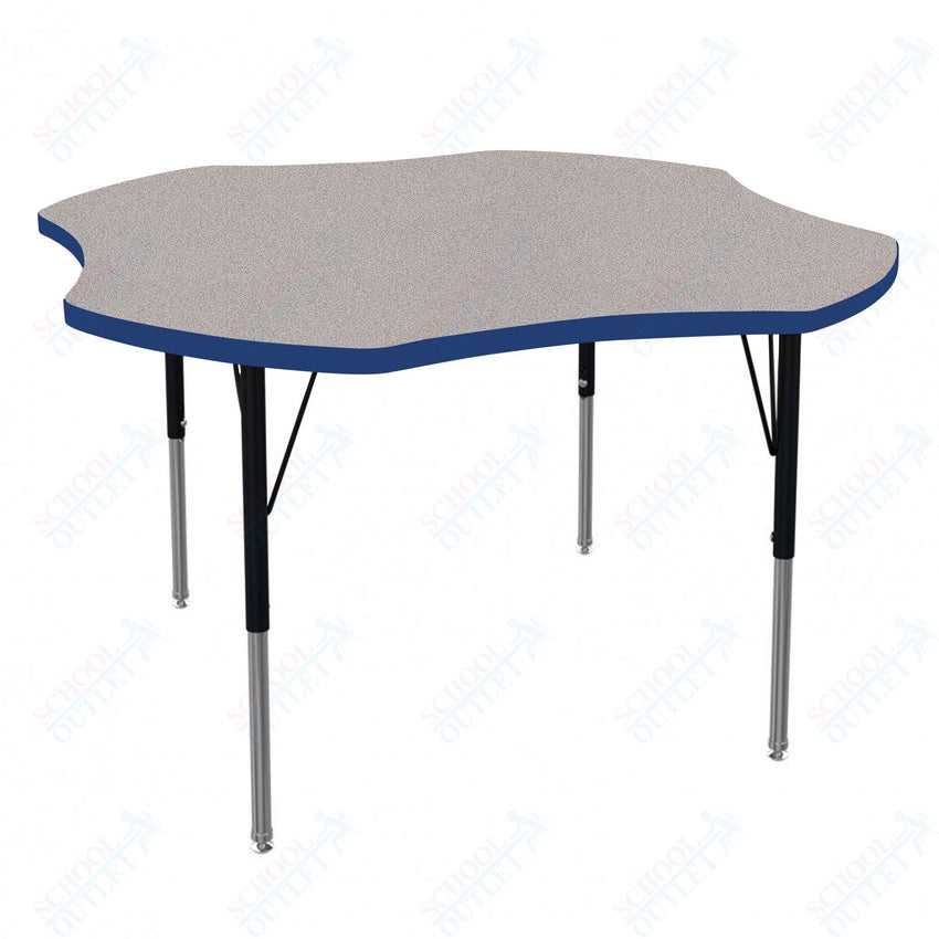Marco MG2200 Series 48" Clover Activity Table Adjustable Height 21" - 30" (MG2265 - MB) - SchoolOutlet