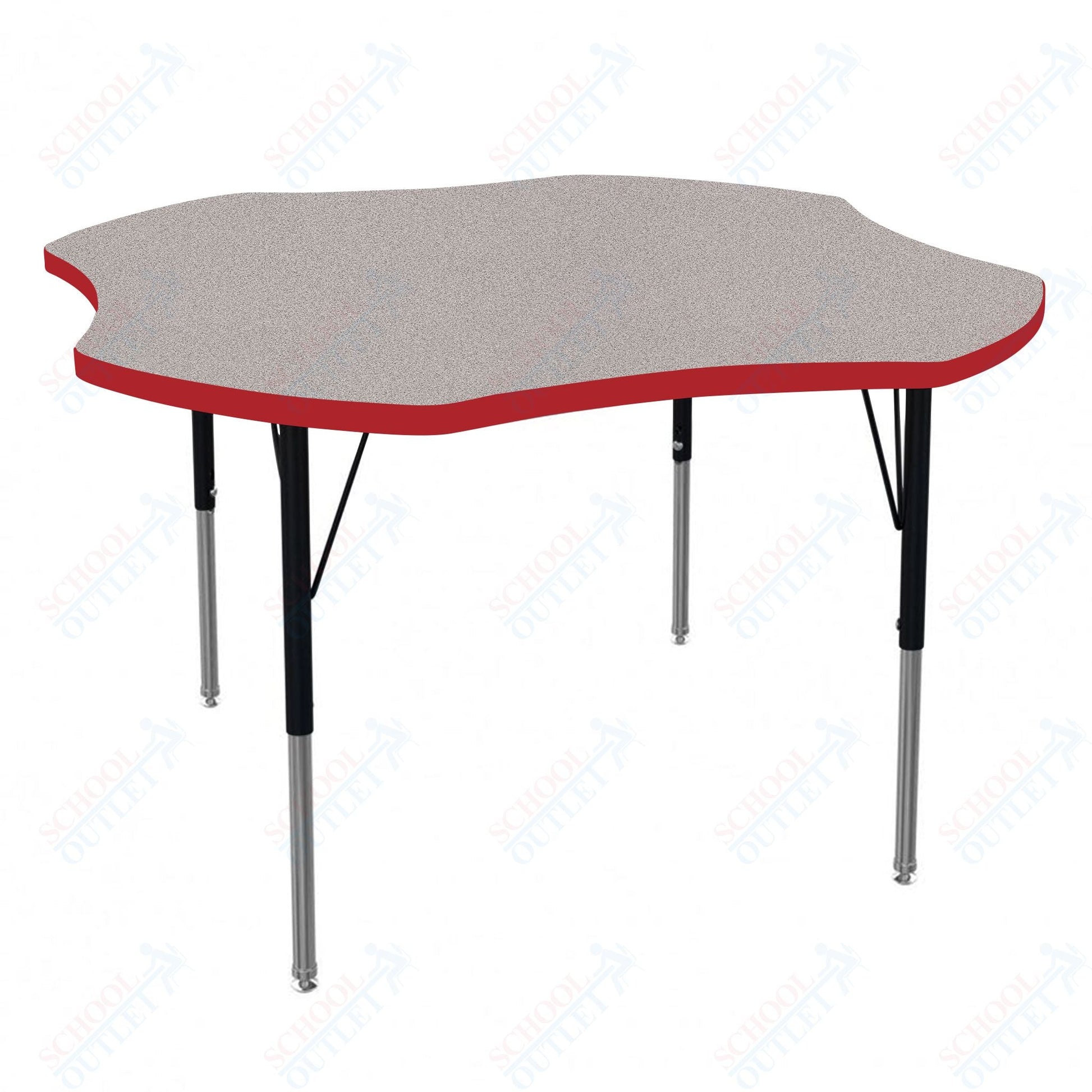 Marco MG2200 Series 48" Clover Activity Table Adjustable Height 21" - 30" (MG2265 - MB) - SchoolOutlet