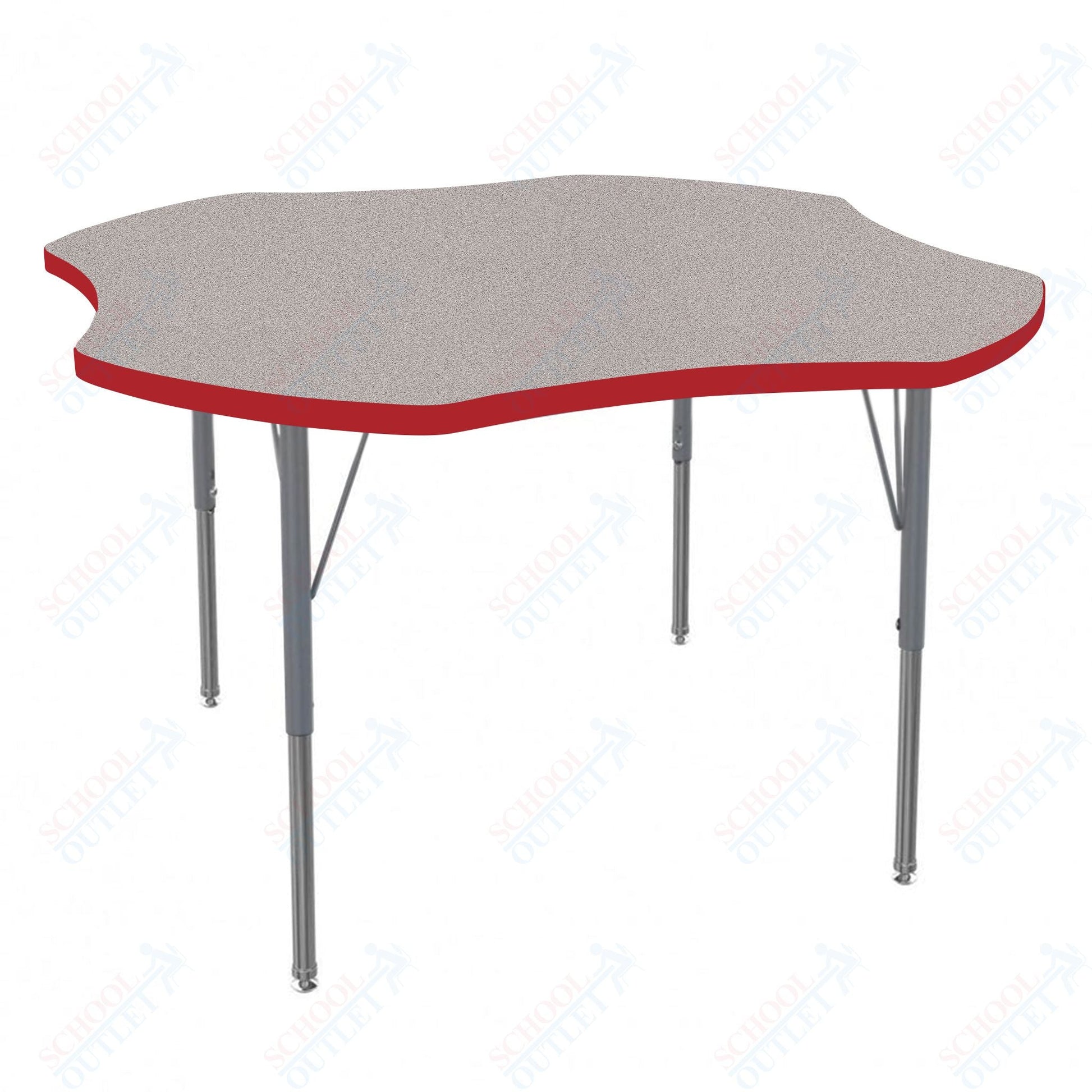 Marco MG2200 Series 48" Clover Activity Table Adjustable Height 21" - 30" (MG2265 - MB) - SchoolOutlet