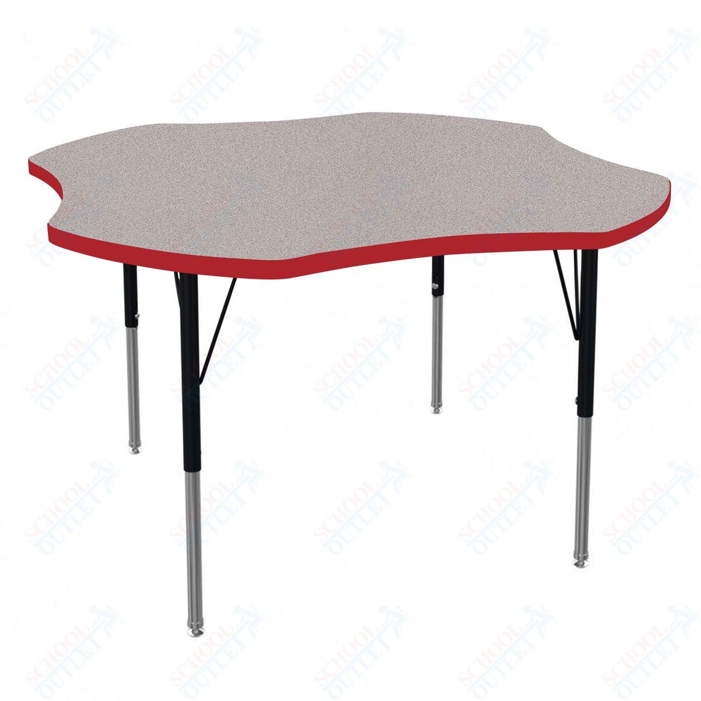 Marco MG2200 Series 48" Clover Activity Table Adjustable Height 21" - 30" (MG2265 - MB) - SchoolOutlet