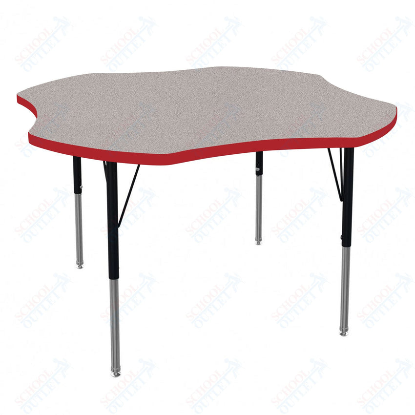 Marco MG2200 Series 48" Clover Activity Table Adjustable Height 21" - 30" (MG2265 - MB) - SchoolOutlet