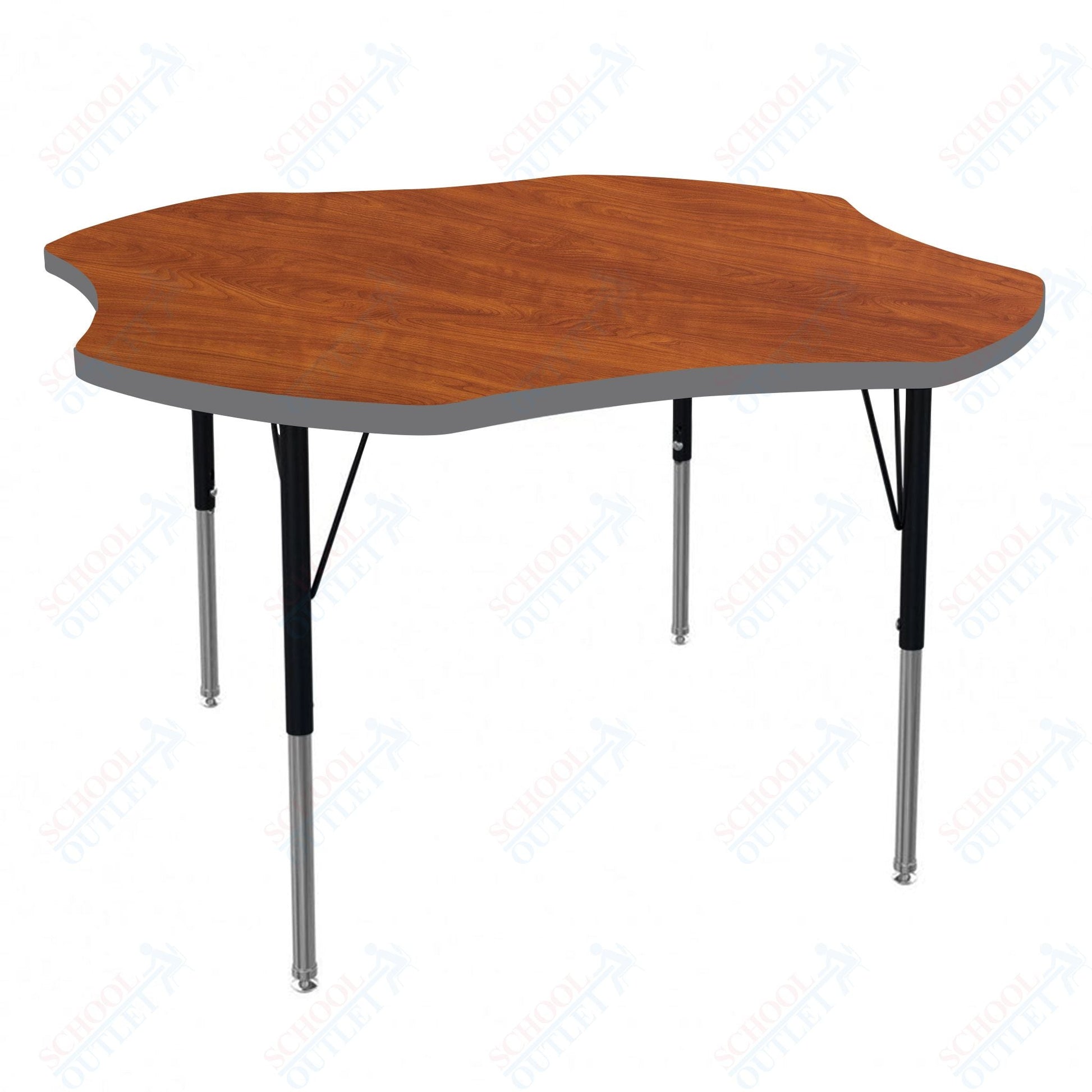 Marco MG2200 Series 48" Clover Activity Table Adjustable Height 21" - 30" (MG2265 - MB) - SchoolOutlet