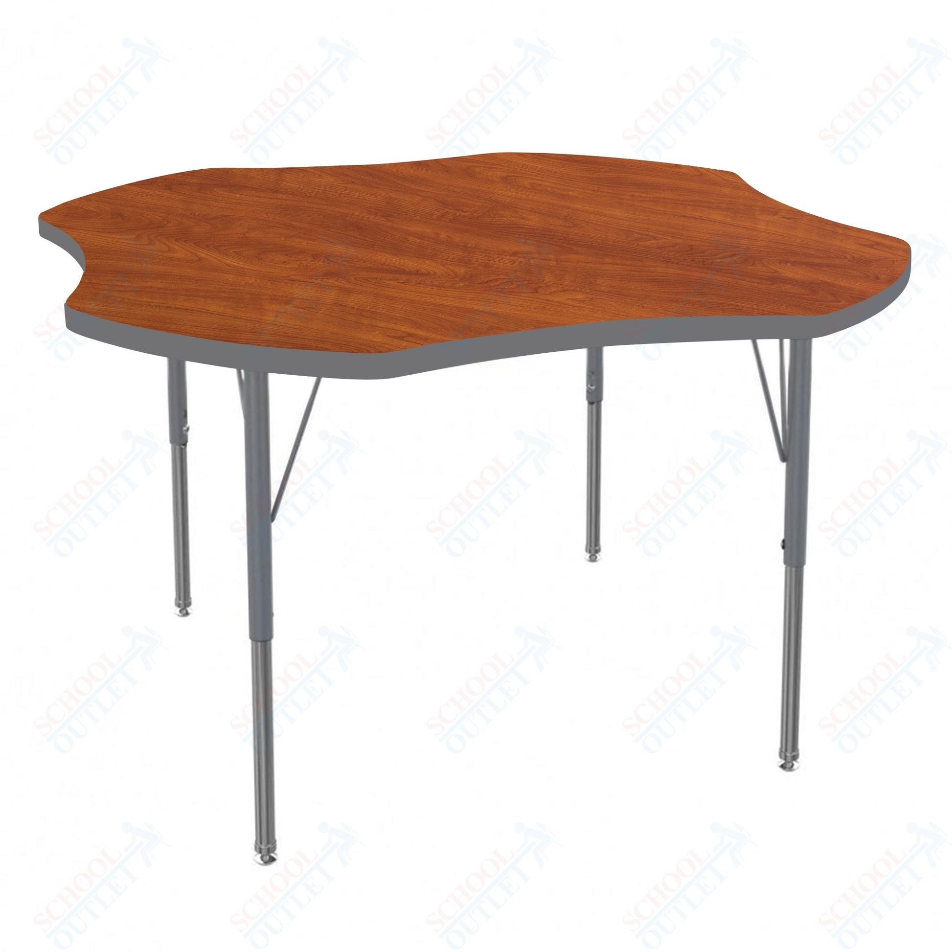 Marco MG2200 Series 48" Clover Activity Table Adjustable Height 21" - 30" (MG2265 - MB) - SchoolOutlet