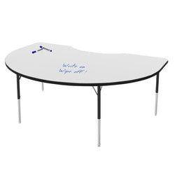 Marco MG2200 Series Kidney Activity Table w/ Dry Erase Top 48" x 72" Adj Height 21"-30" (MG2268-DB)