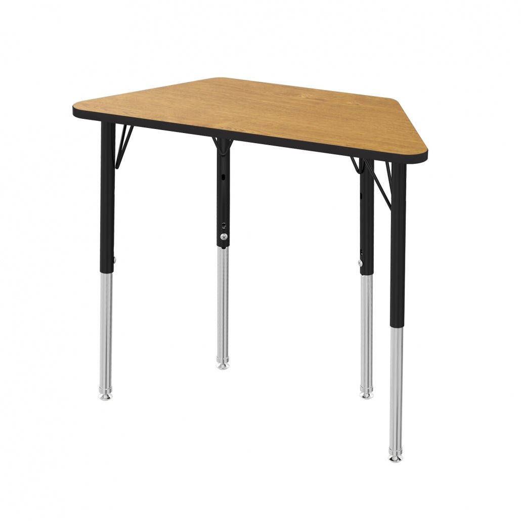 Marco MG2200 Series Trapezoid Preschool Table 24" x 48" Adjustable Height 16" - 24" (MG2276 - MA) - SchoolOutlet