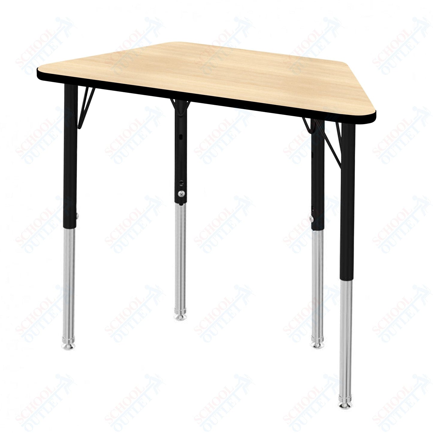 Marco MG2200 Series Trapezoid Preschool Table 24" x 48" Adjustable Height 16" - 24" (MG2276 - MA) - SchoolOutlet