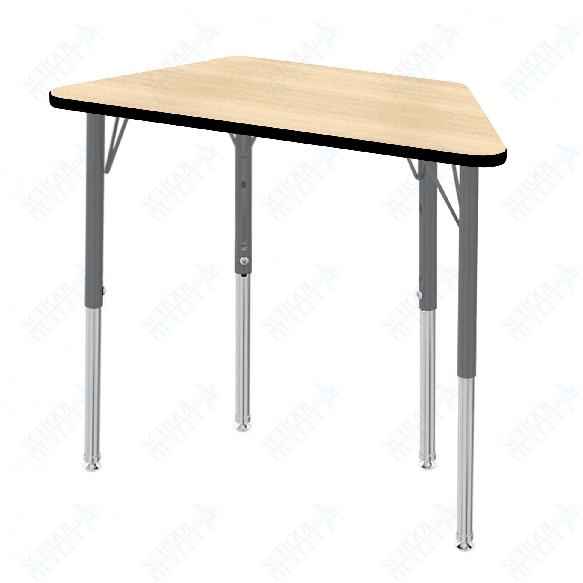Marco MG2200 Series Trapezoid Preschool Table 24" x 48" Adjustable Height 16" - 24" (MG2276 - MA) - SchoolOutlet