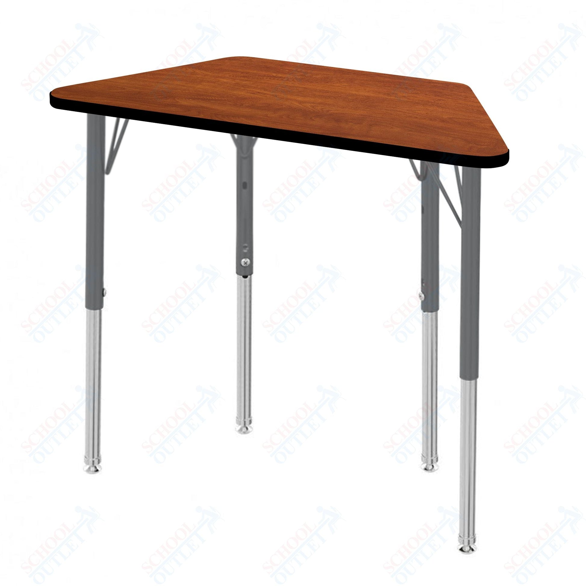 Marco MG2200 Series Trapezoid Preschool Table 24" x 48" Adjustable Height 16" - 24" (MG2276 - MA) - SchoolOutlet
