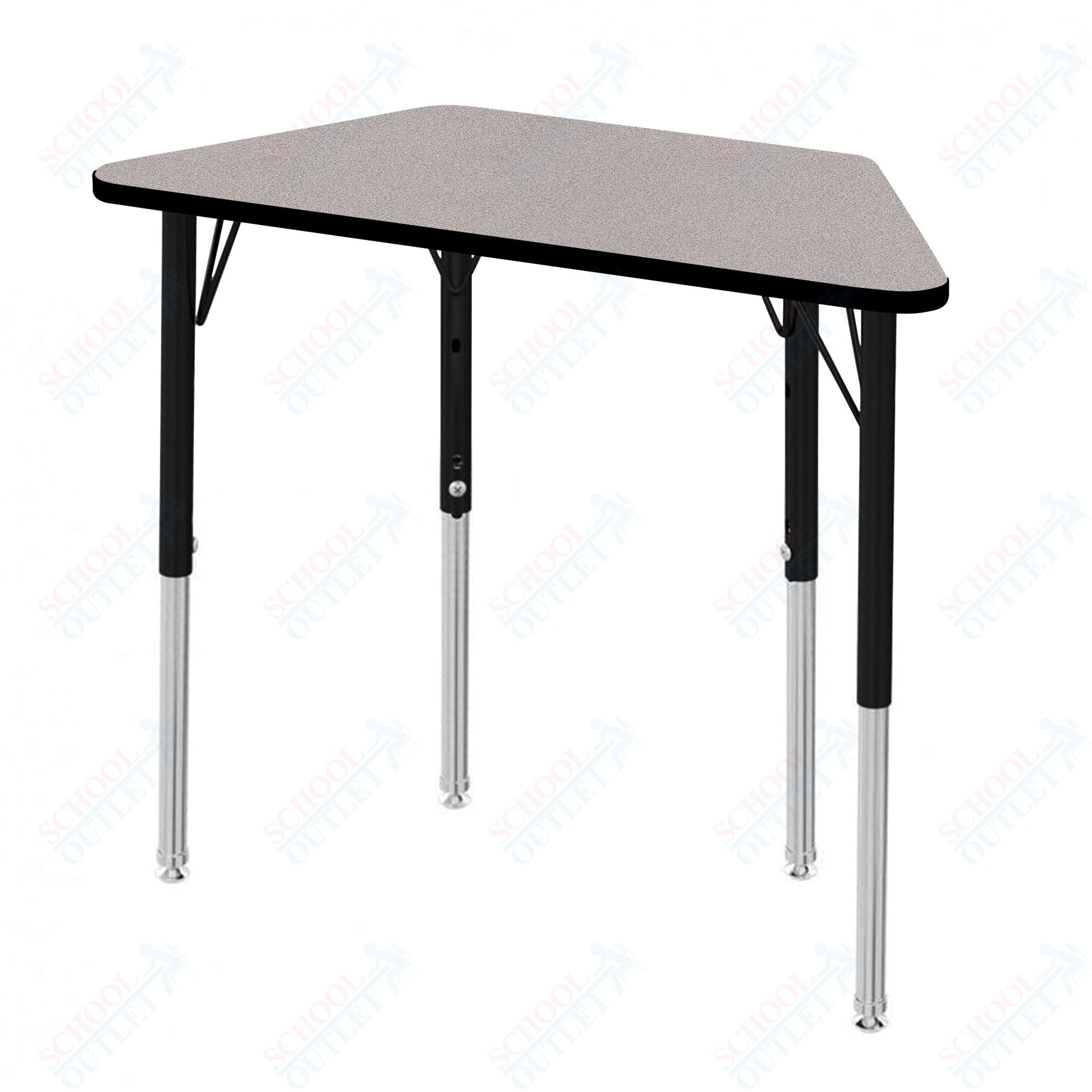 Marco MG2200 Series Trapezoid Preschool Table 24" x 48" Adjustable Height 16" - 24" (MG2276 - MA) - SchoolOutlet