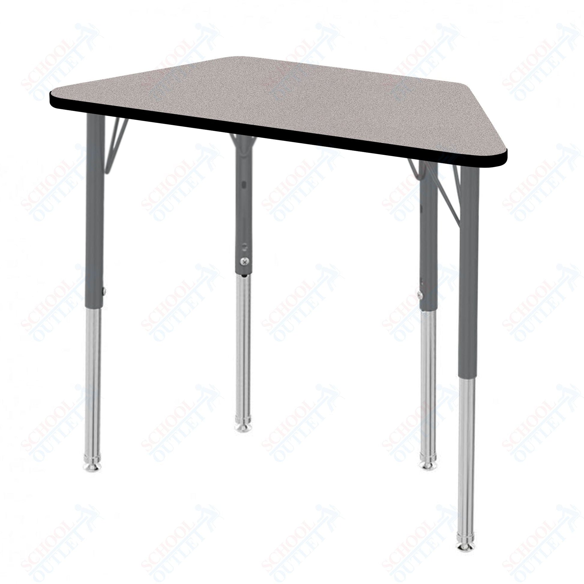 Marco MG2200 Series Trapezoid Preschool Table 24" x 48" Adjustable Height 16" - 24" (MG2276 - MA) - SchoolOutlet