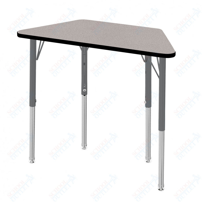 Marco MG2200 Series Trapezoid Preschool Table 24" x 48" Adjustable Height 16" - 24" (MG2276 - MA) - SchoolOutlet