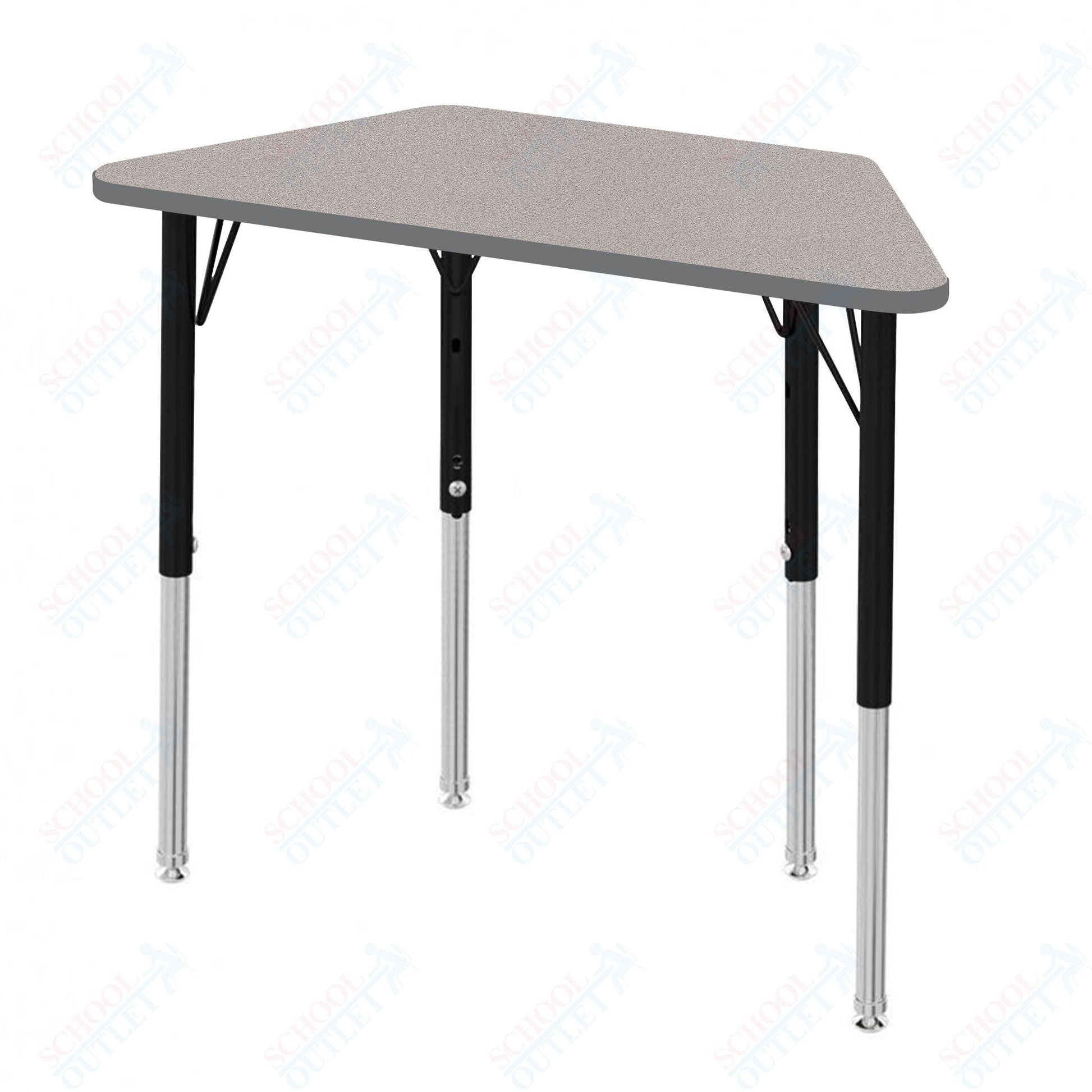 Marco MG2200 Series Trapezoid Preschool Table 24" x 48" Adjustable Height 16" - 24" (MG2276 - MA) - SchoolOutlet