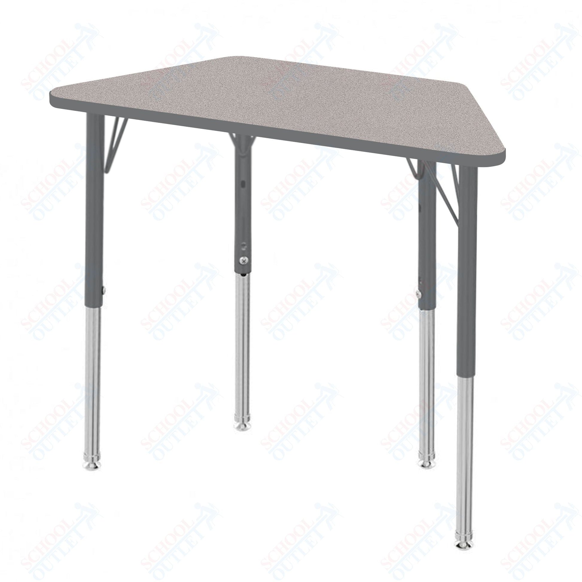 Marco MG2200 Series Trapezoid Preschool Table 24" x 48" Adjustable Height 16" - 24" (MG2276 - MA) - SchoolOutlet