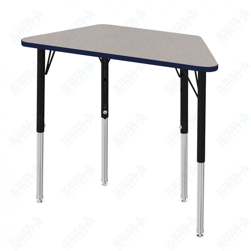 Marco MG2200 Series Trapezoid Preschool Table 24" x 48" Adjustable Height 16" - 24" (MG2276 - MA) - SchoolOutlet