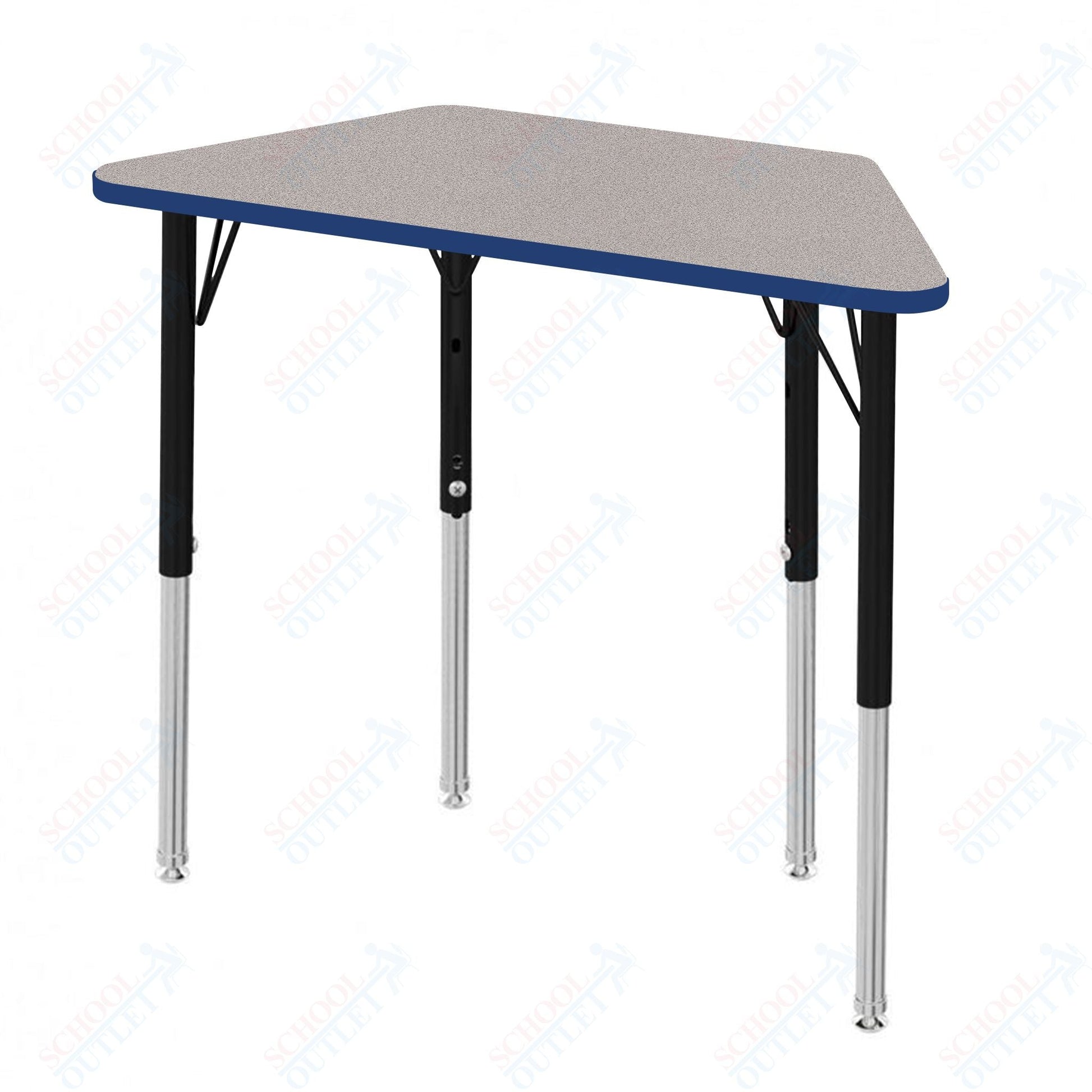 Marco MG2200 Series Trapezoid Preschool Table 24" x 48" Adjustable Height 16" - 24" (MG2276 - MA) - SchoolOutlet