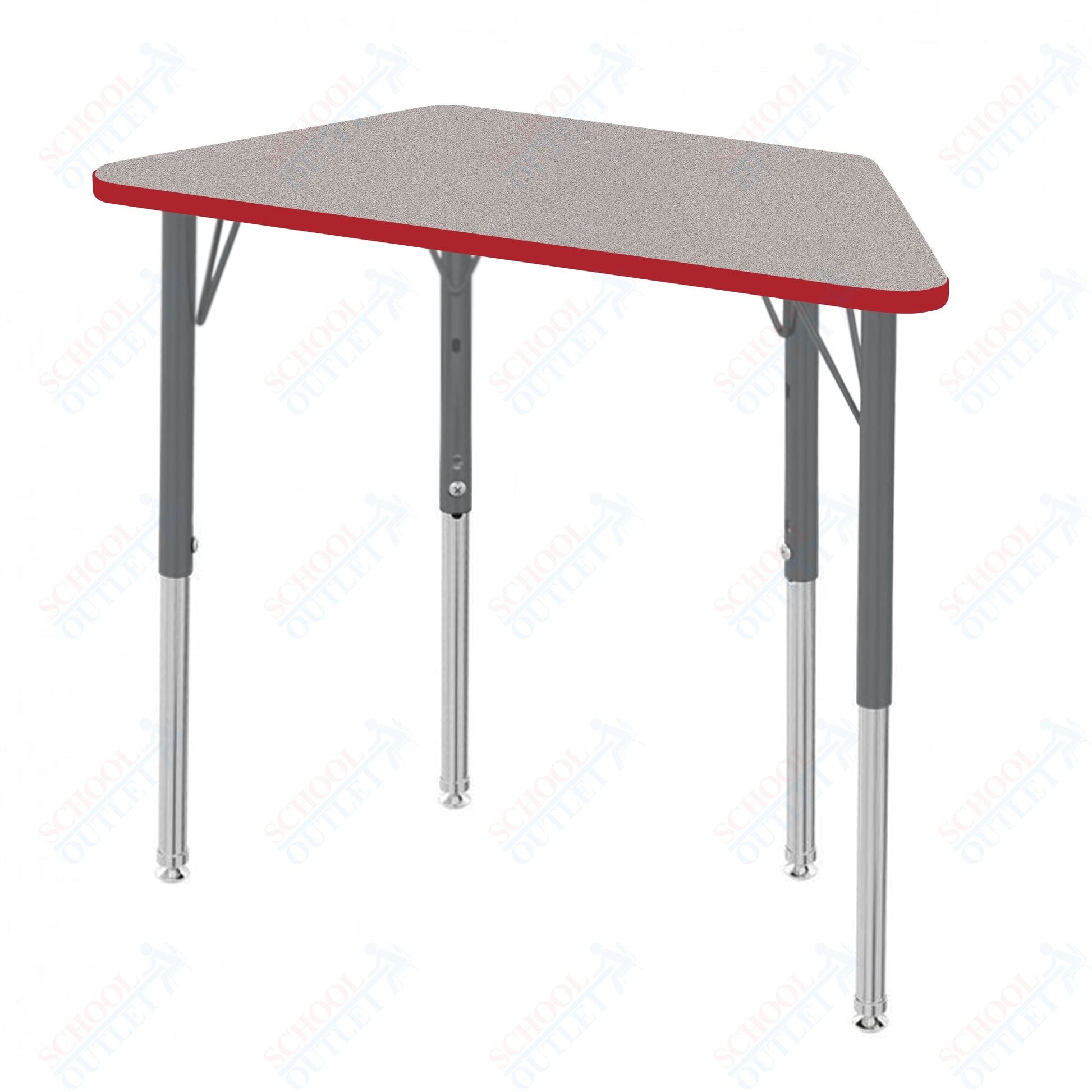 Marco MG2200 Series Trapezoid Preschool Table 24" x 48" Adjustable Height 16" - 24" (MG2276 - MA) - SchoolOutlet