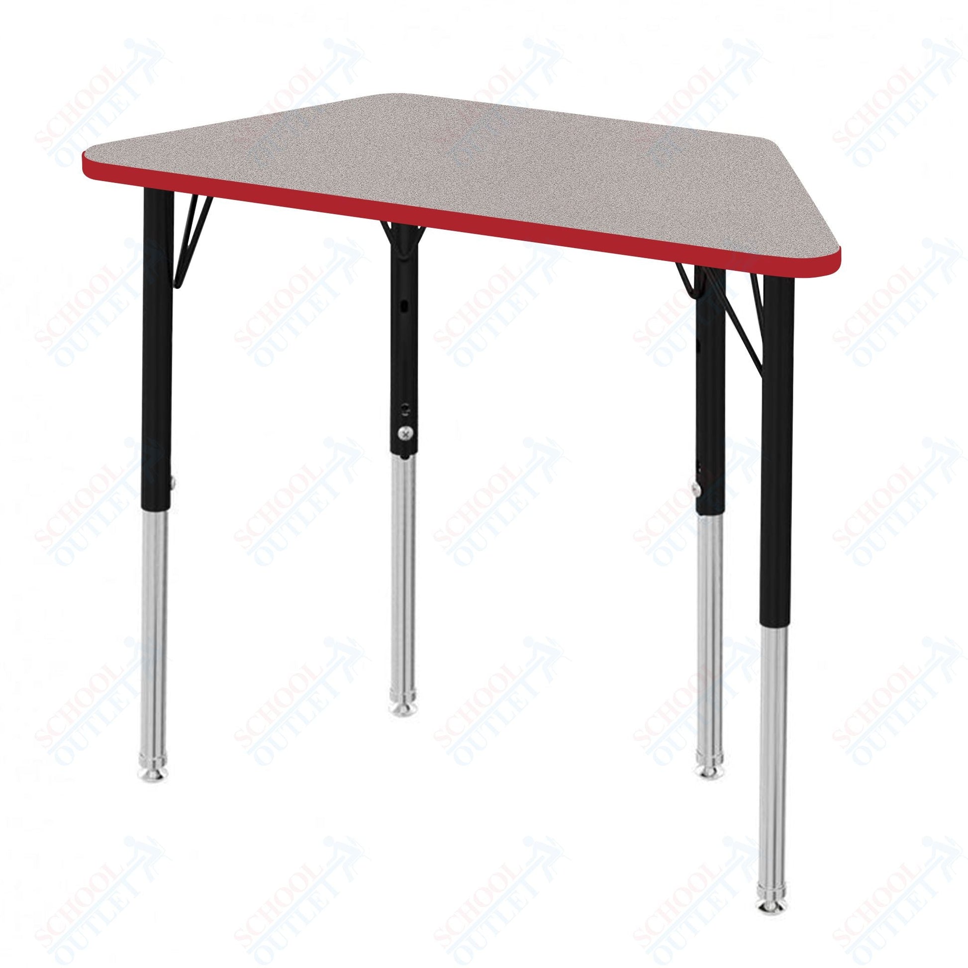 Marco MG2200 Series Trapezoid Preschool Table 24" x 48" Adjustable Height 16" - 24" (MG2276 - MA) - SchoolOutlet