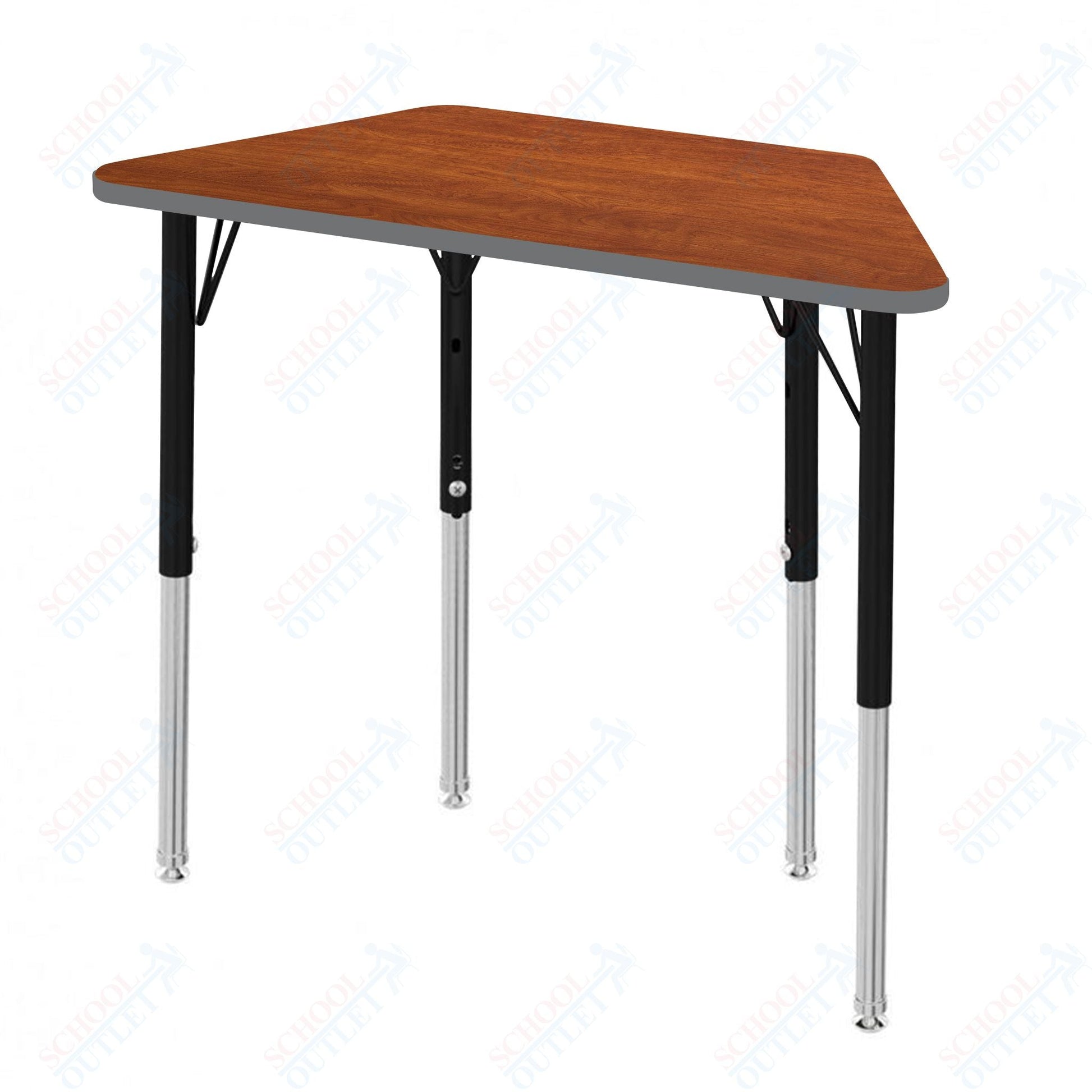 Marco MG2200 Series Trapezoid Preschool Table 24" x 48" Adjustable Height 16" - 24" (MG2276 - MA) - SchoolOutlet