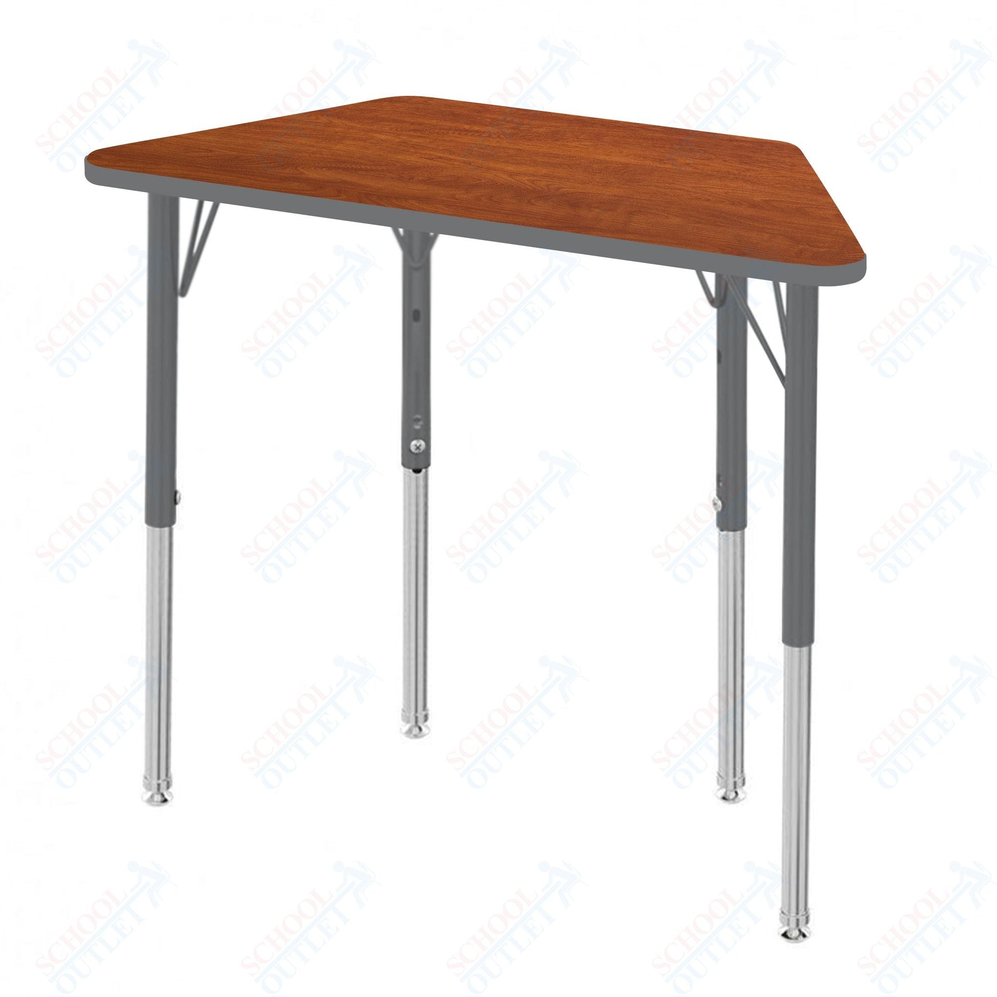 Marco MG2200 Series Trapezoid Preschool Table 24" x 48" Adjustable Height 16" - 24" (MG2276 - MA) - SchoolOutlet