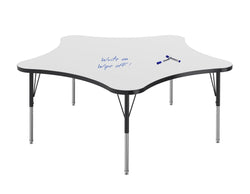 Marco MG2200 Series 60" 5-Star Preschool Table w/ Dry Erase Top Adj Height 16"-24" (MG2281-DA)
