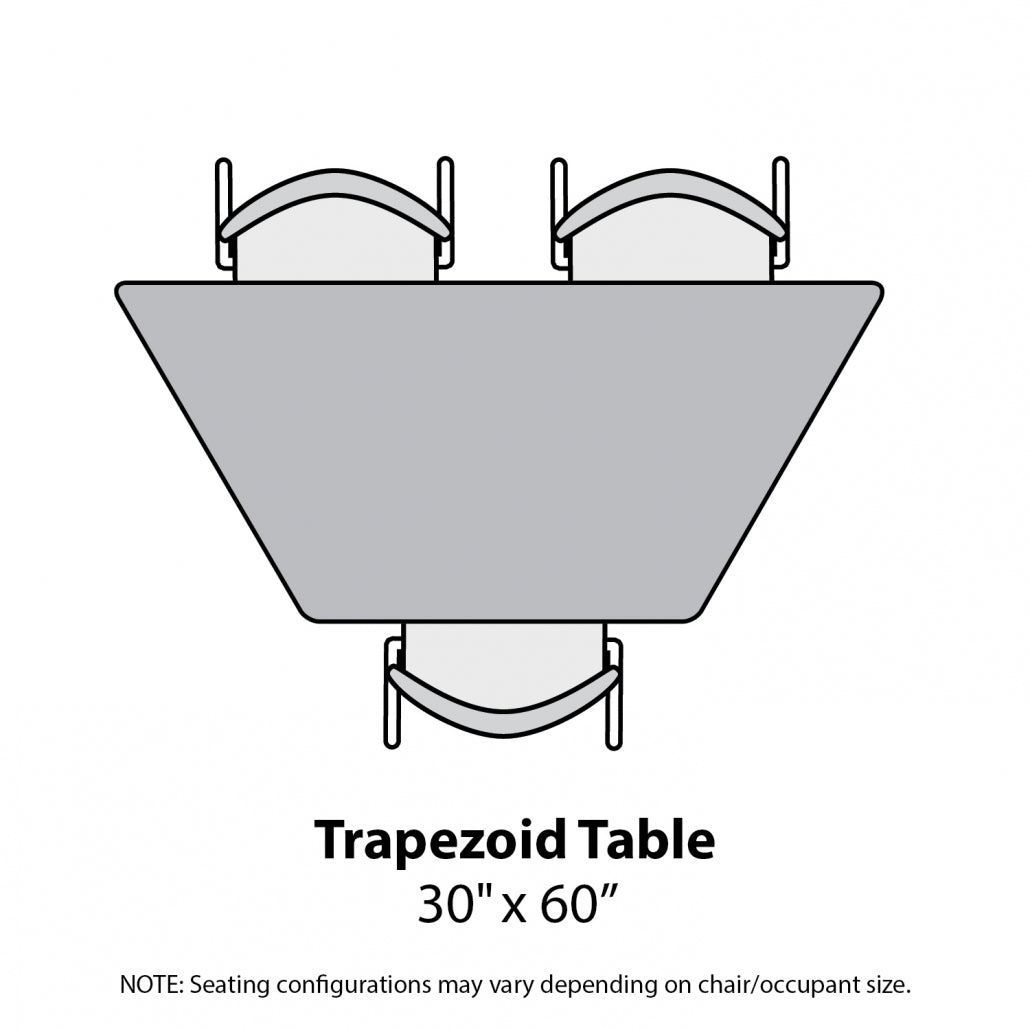 Marco MG2200 Series Trapezoid Activity Table 30" x 60" Adjustable Height 21" - 30" (MG2287 - MB) - SchoolOutlet