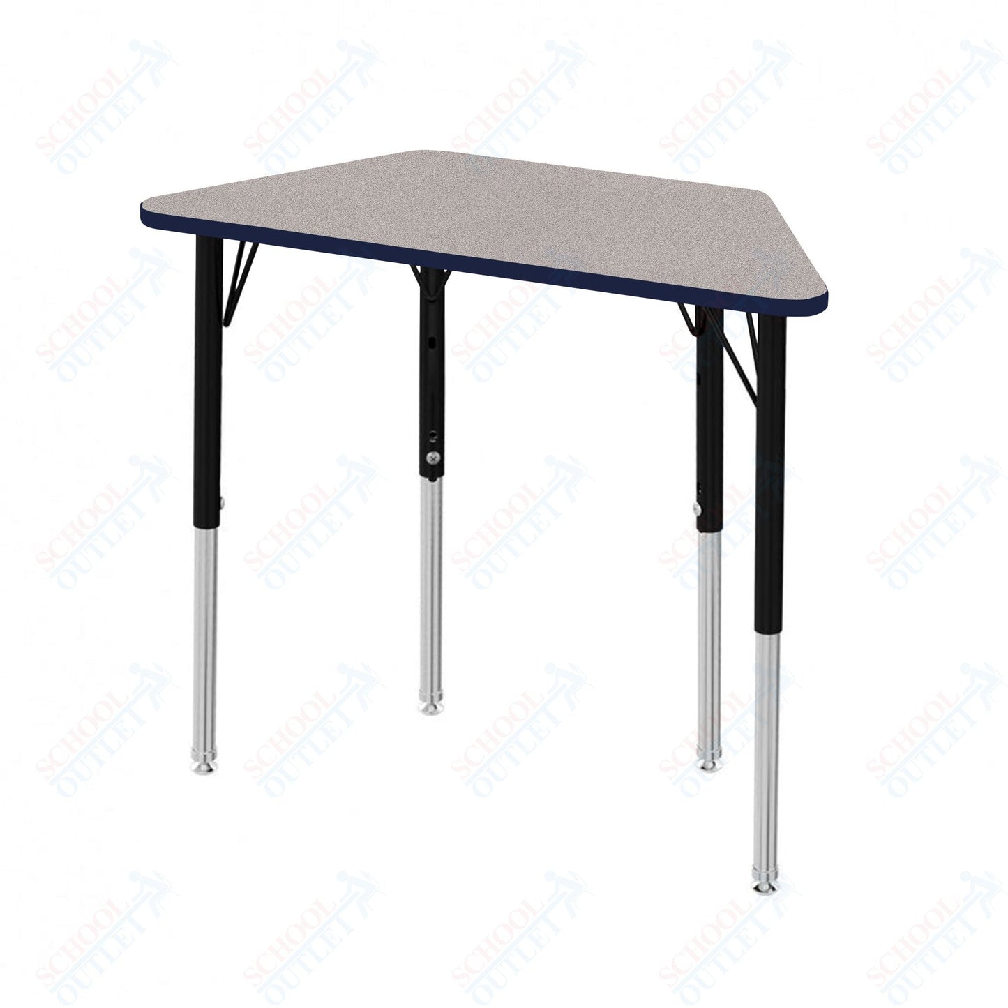 Marco MG2200 Series Trapezoid Activity Table 30" x 60" Adjustable Height 21" - 30" (MG2287 - MB) - SchoolOutlet