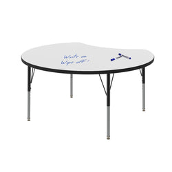 Marco MG2200 Series 48" Scoop Activity Table w/ Dry Erase Top Adj Height 21"-30" (MG2296-DB)