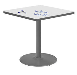 Marco 30" Square Cafe Table w/ Dry Erase Top 29" Height Gray Base (MG2511-D229)