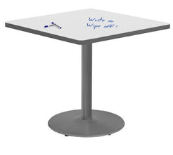 Marco 36" Square Cafe Table w/ Dry Erase Top 29" Height Gray Base (MG2512-D229)