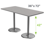 Marco Dual Base Cafe Table w/ Dry Erase Top 36