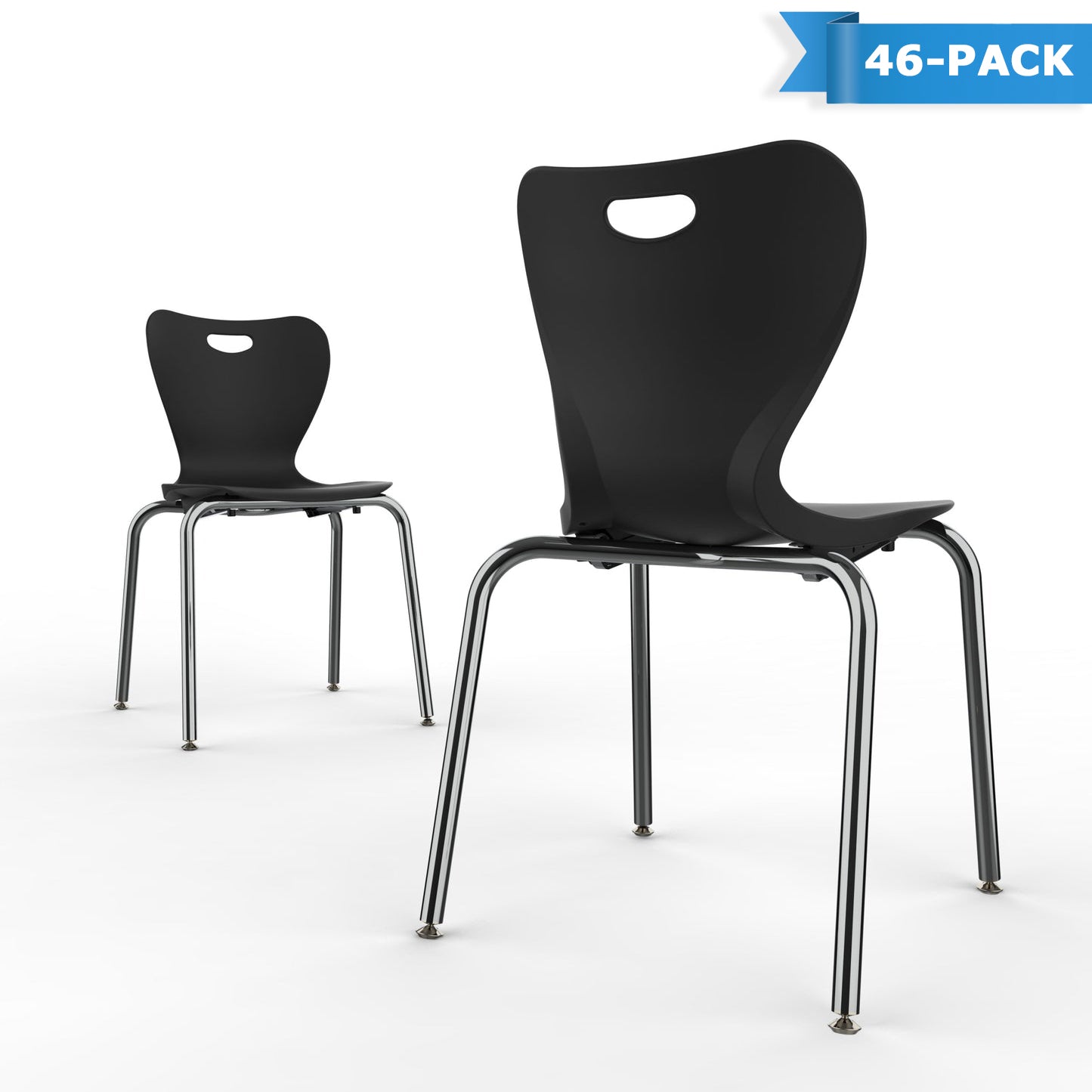 Marco Nova Series Stacking Chair - 18" Seat Height - Pack of 46 (N101U - 18CR) - SchoolOutlet