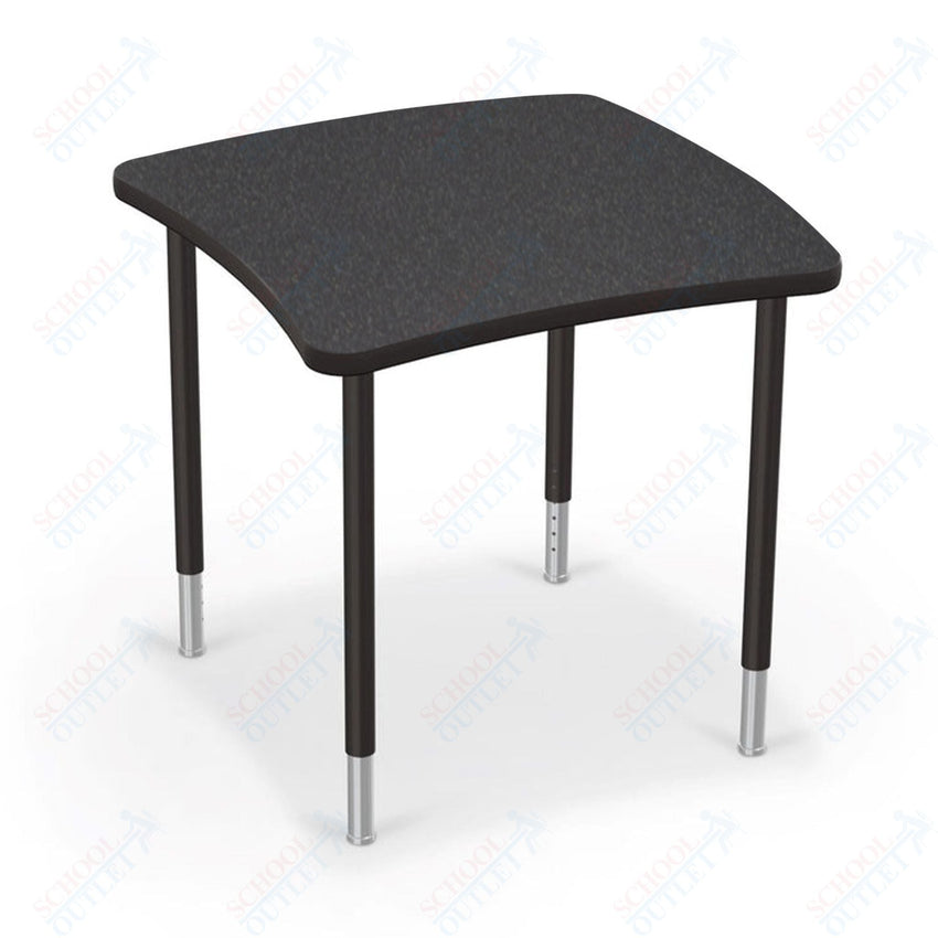 Mooreco Creator Configurable Tables - Square - Black Edgeband - Black Legs (Mooreco 1633M1) - SchoolOutlet