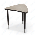 Mooreco Creator Configurable Tables - Chevron - Black Edgeband - Black Legs (Mooreco 1633P1) - SchoolOutlet