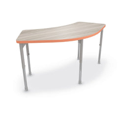 MooreCo Hierarchy Cheshire Table (Standard) – Platinum Legs (Standing Height)