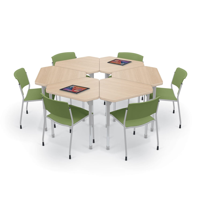 MooreCo Hierarchy Monroe Collaborative Classroom Desk (MOR - 1783K7909 - XXX) - SchoolOutlet