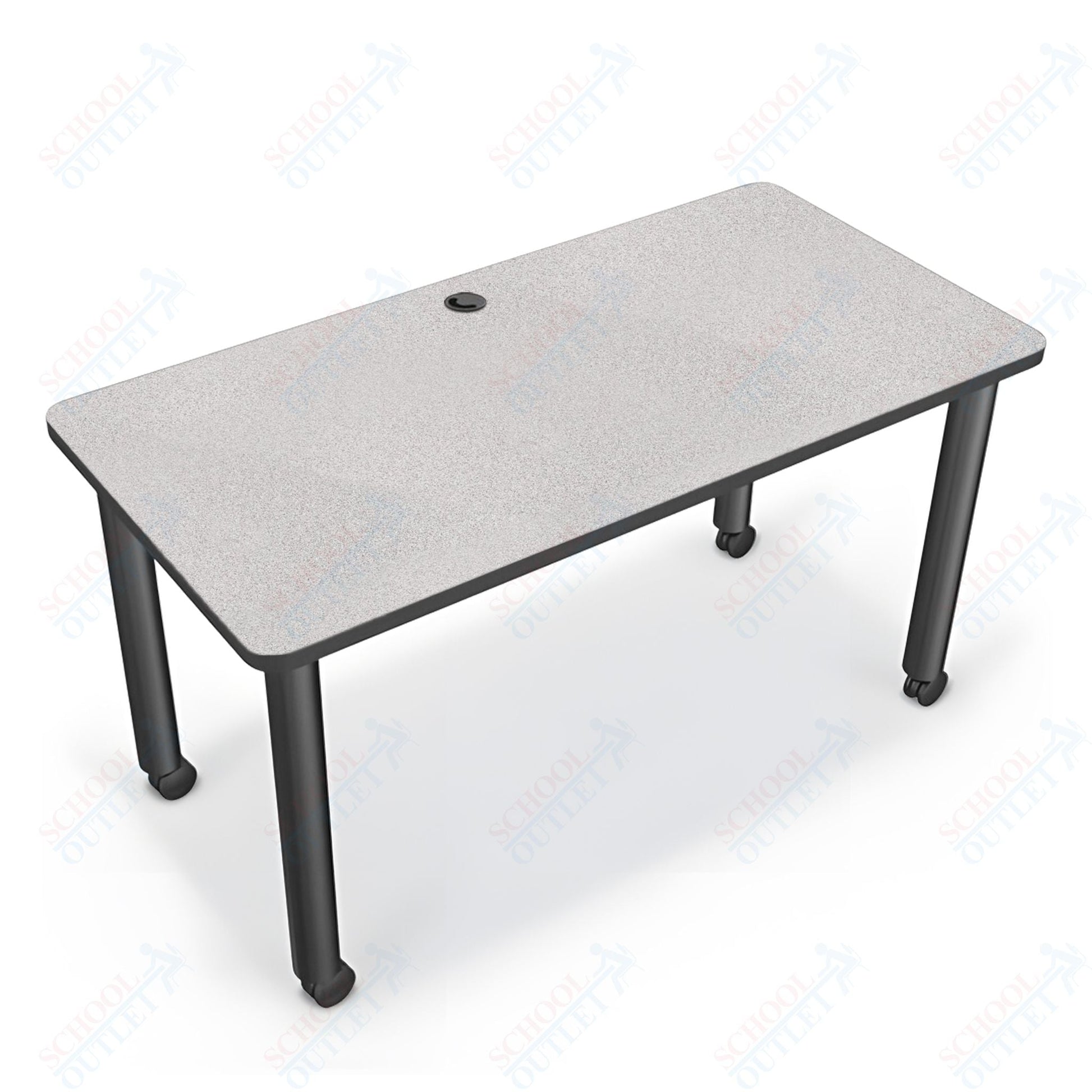 Mooreco Modular Conference Table - Rectangle - 58"W x 29"D - Black Edgeband (Mooreco 27742) - SchoolOutlet