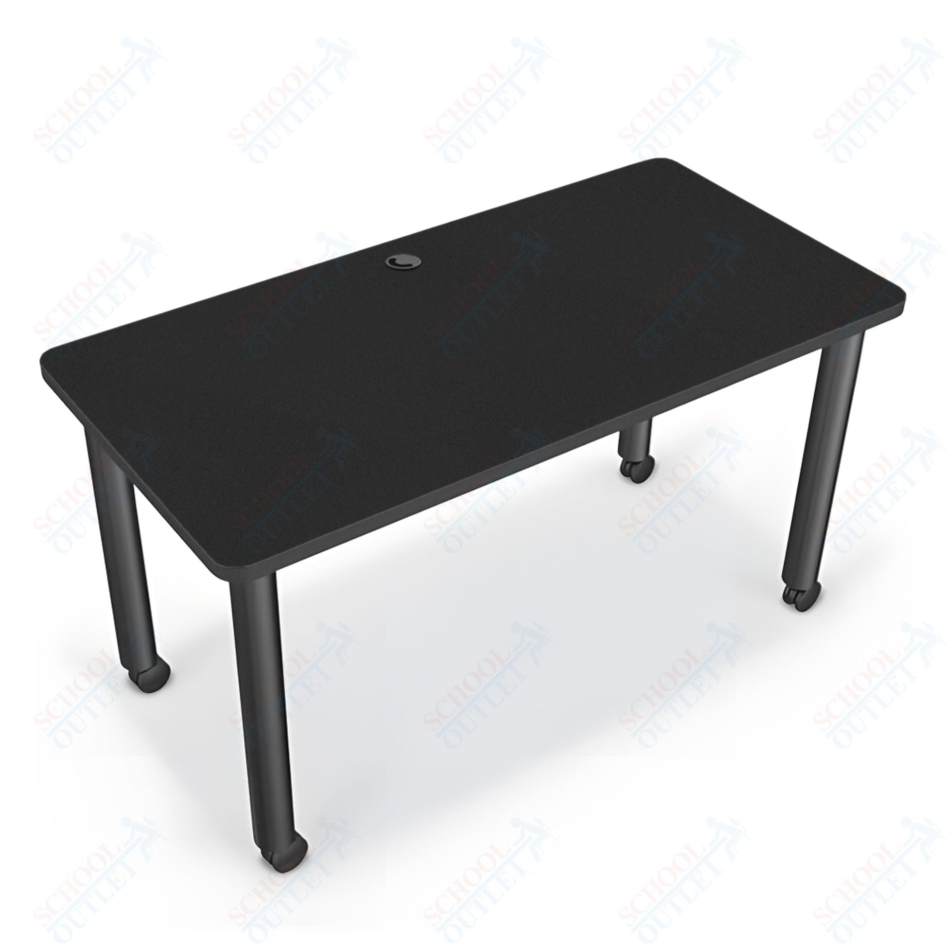 Mooreco Modular Conference Table - Rectangle - 58"W x 29"D - Black Edgeband (Mooreco 27742) - SchoolOutlet