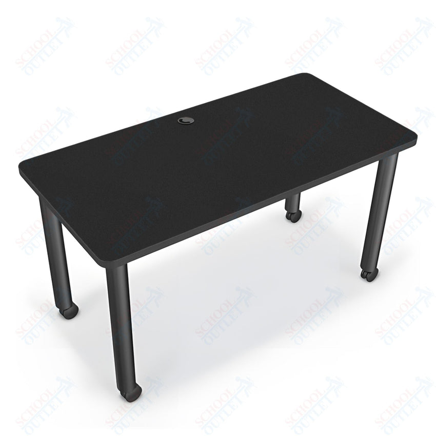 Mooreco Modular Conference Table - Rectangle - 58"W x 29"D - Black Edgeband (Mooreco 27742) - SchoolOutlet
