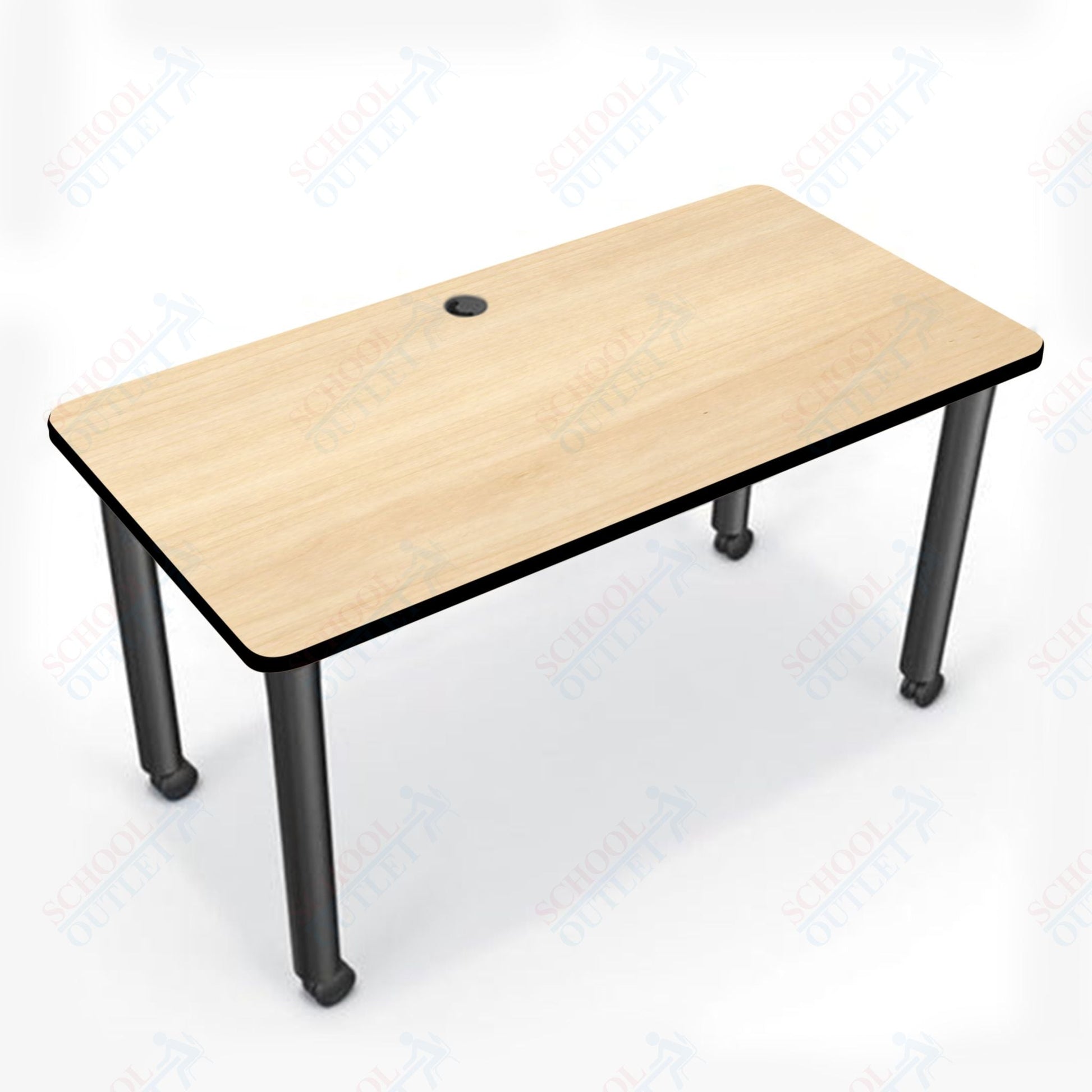 Mooreco Modular Conference Table - Rectangle - 58"W x 29"D - Black Edgeband (Mooreco 27742) - SchoolOutlet
