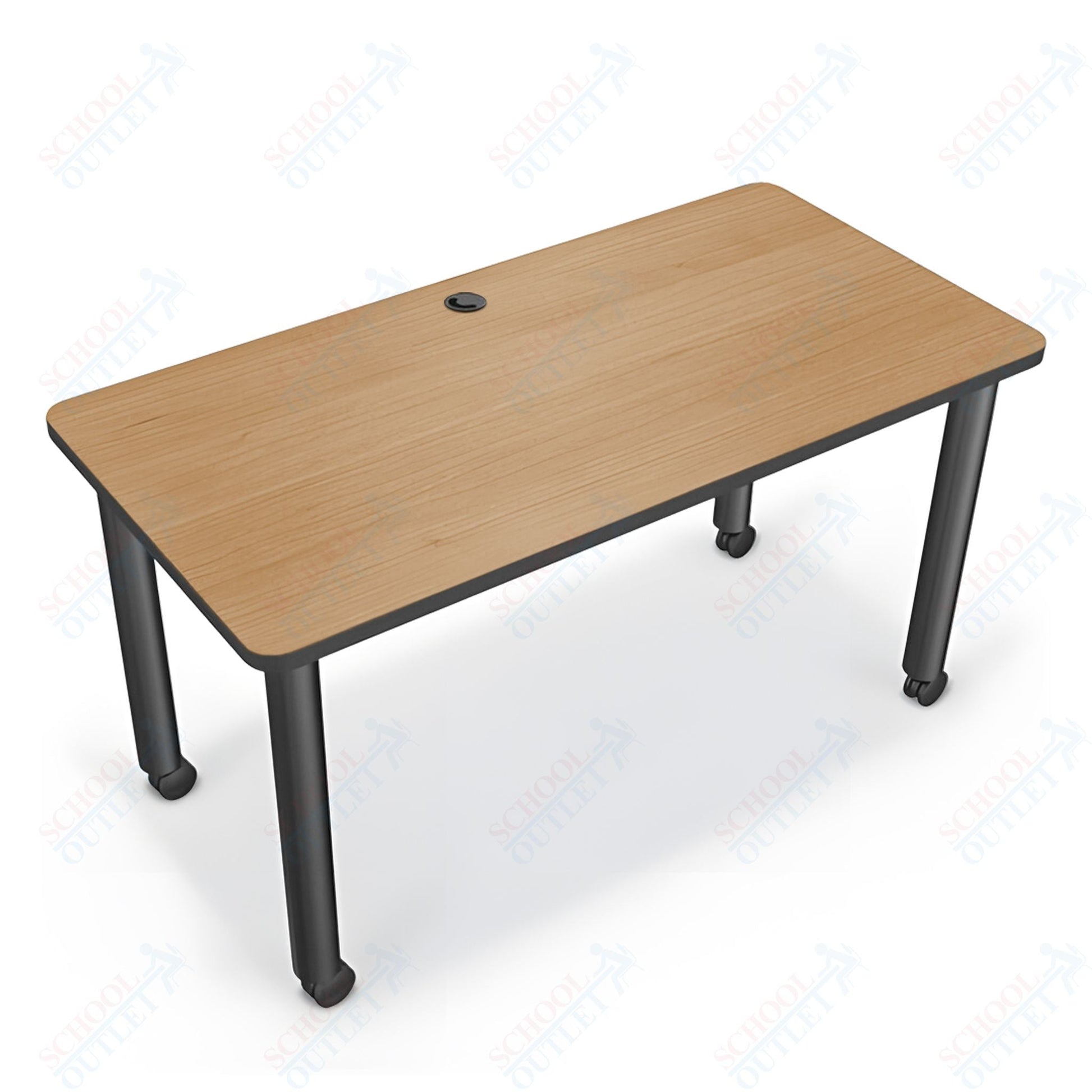Mooreco Modular Conference Table - Rectangle - 58"W x 29"D - Black Edgeband (Mooreco 27742) - SchoolOutlet