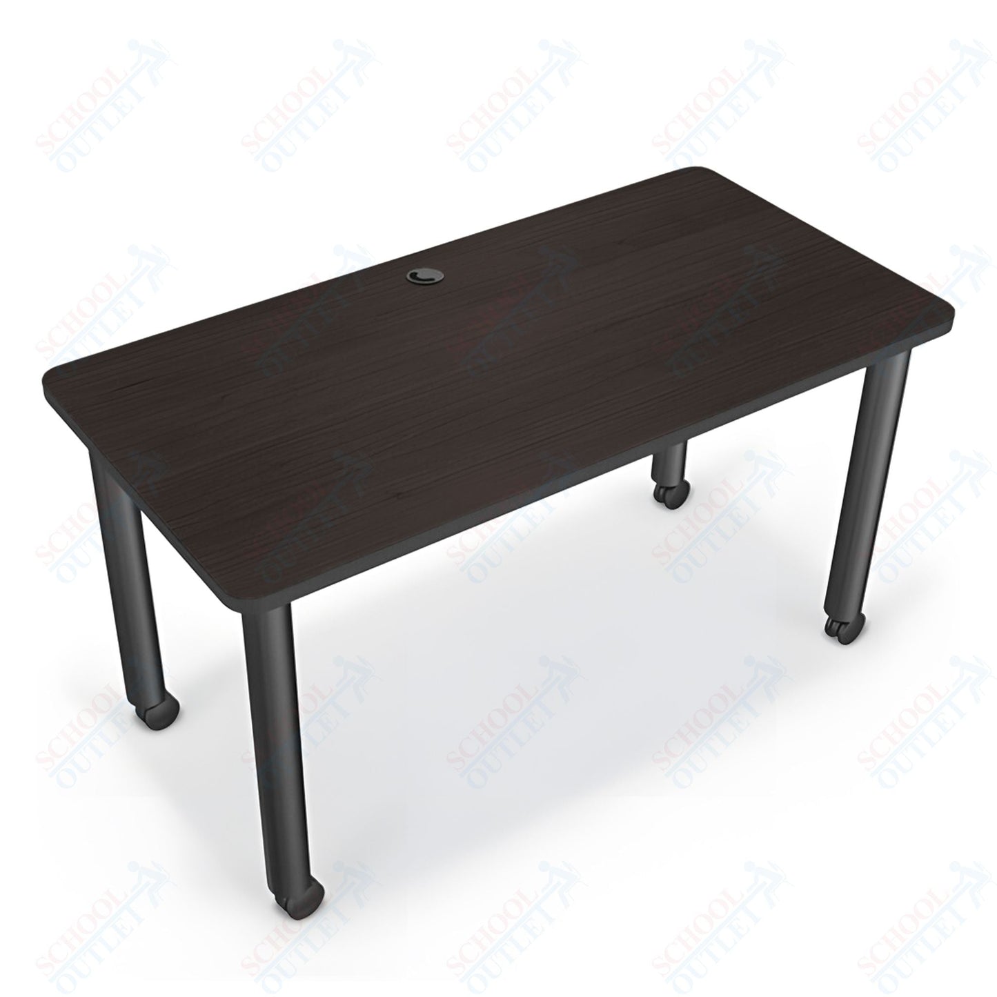 Mooreco Modular Conference Table - Rectangle - 58"W x 29"D - Black Edgeband (Mooreco 27742) - SchoolOutlet