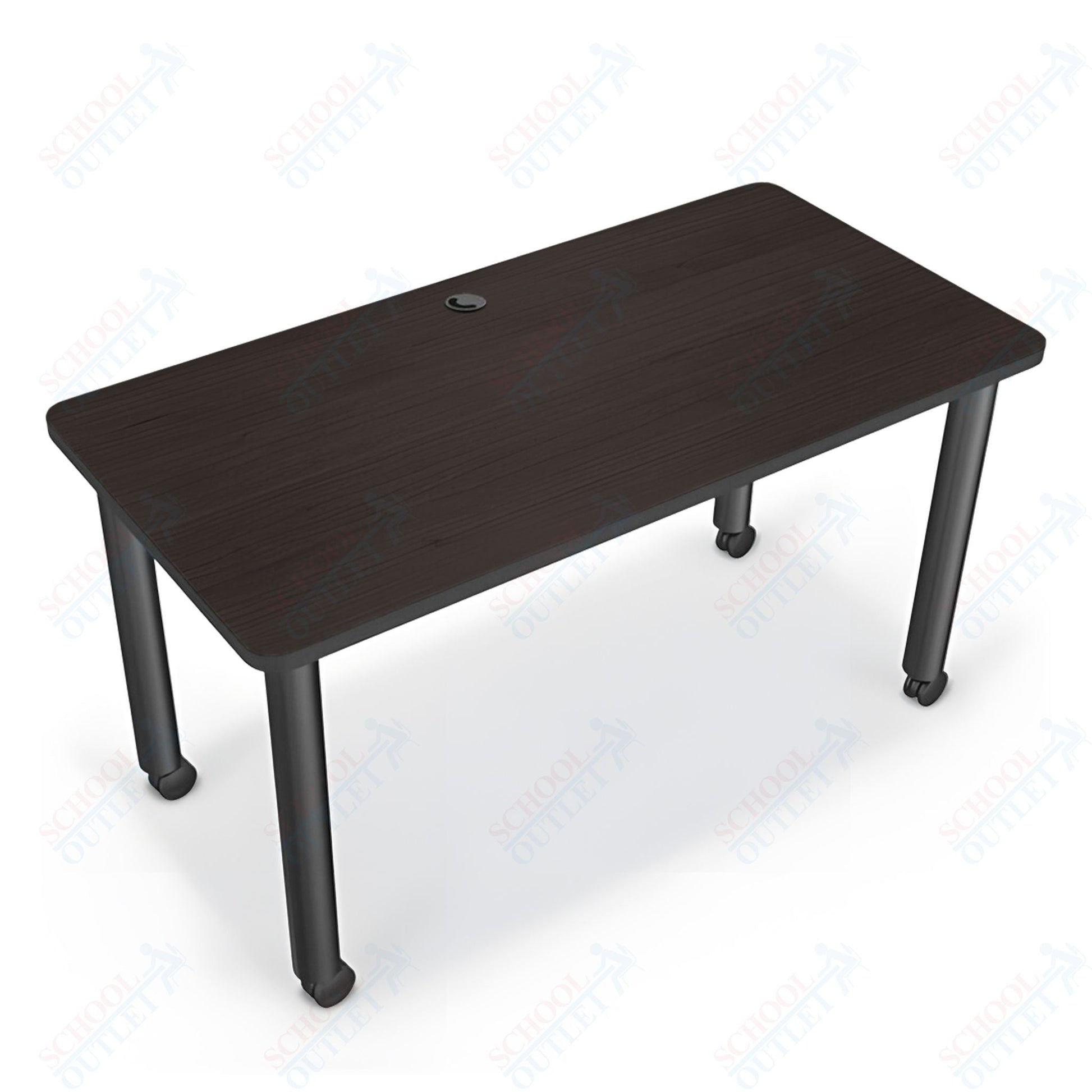 Mooreco Modular Conference Table - Rectangle - 58"W x 29"D - Black Edgeband (Mooreco 27742) - SchoolOutlet