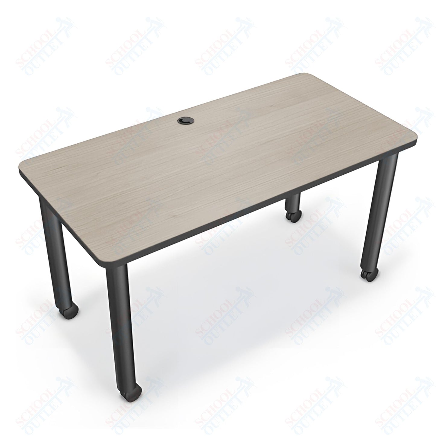 Mooreco Modular Conference Table - Rectangle - 58"W x 29"D - Black Edgeband (Mooreco 27742) - SchoolOutlet