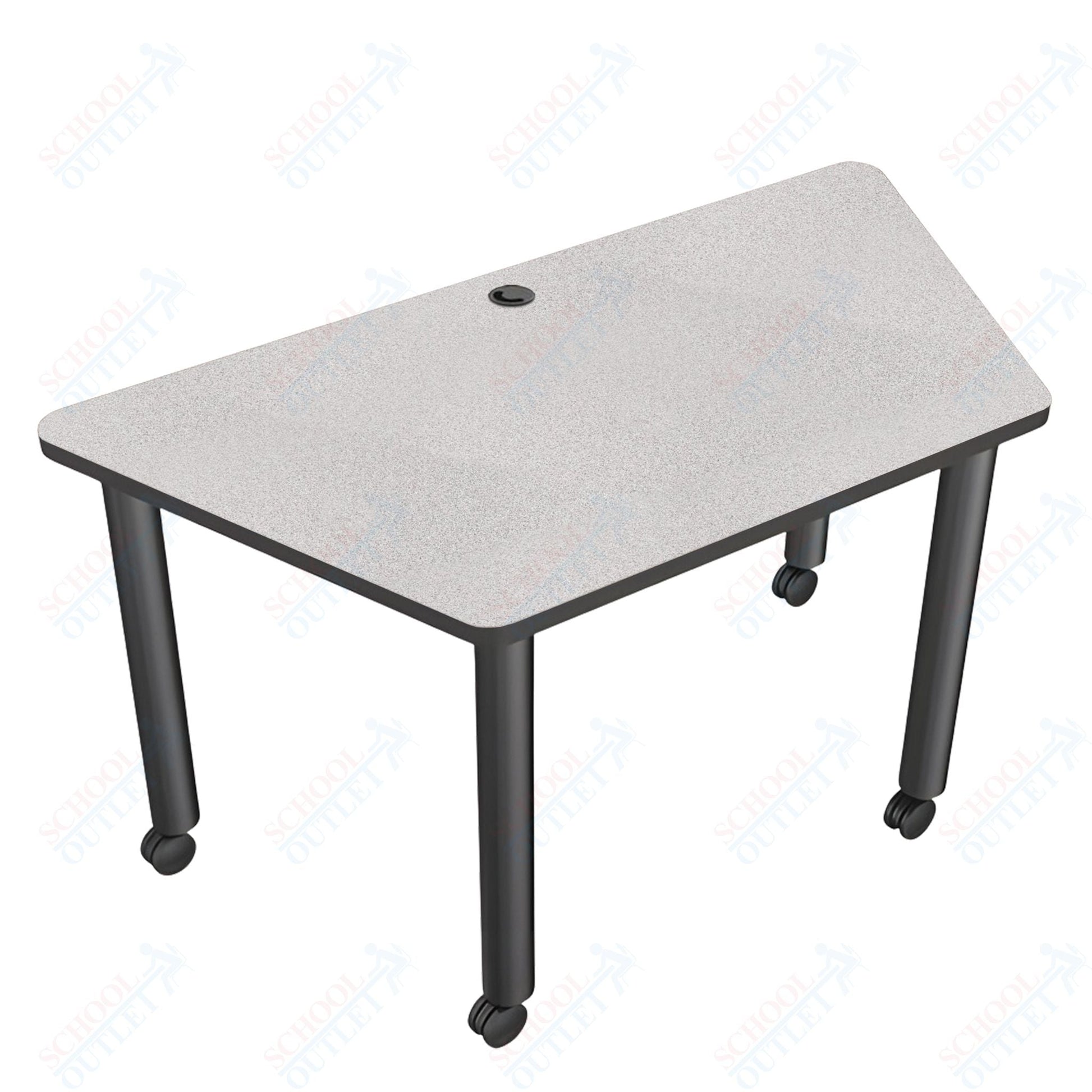 Mooreco Modular Conference Table - Trapezoid - 58"W x 29"D - Black Edgeband (Mooreco 27744) - SchoolOutlet
