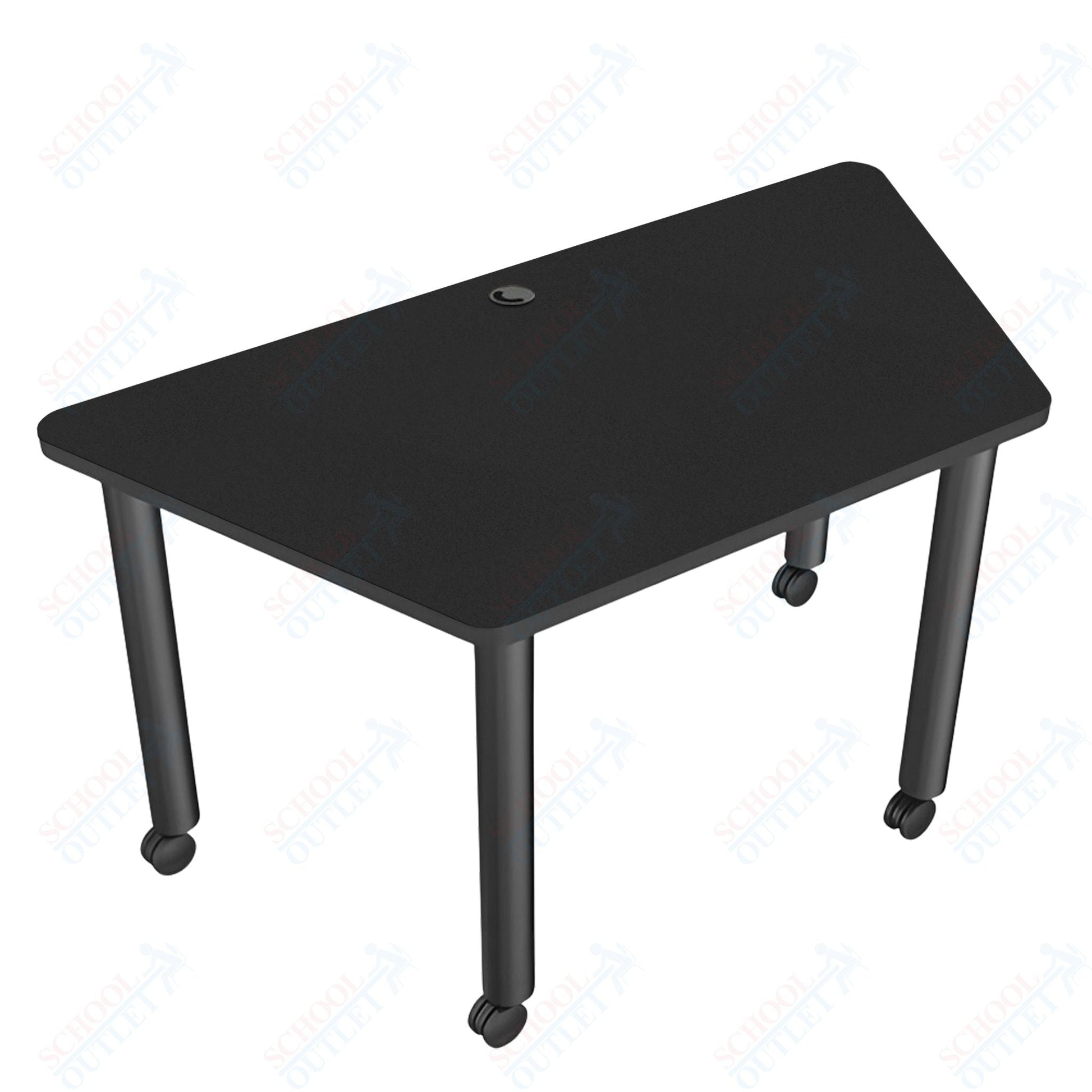 Mooreco Modular Conference Table - Trapezoid - 58"W x 29"D - Black Edgeband (Mooreco 27744) - SchoolOutlet