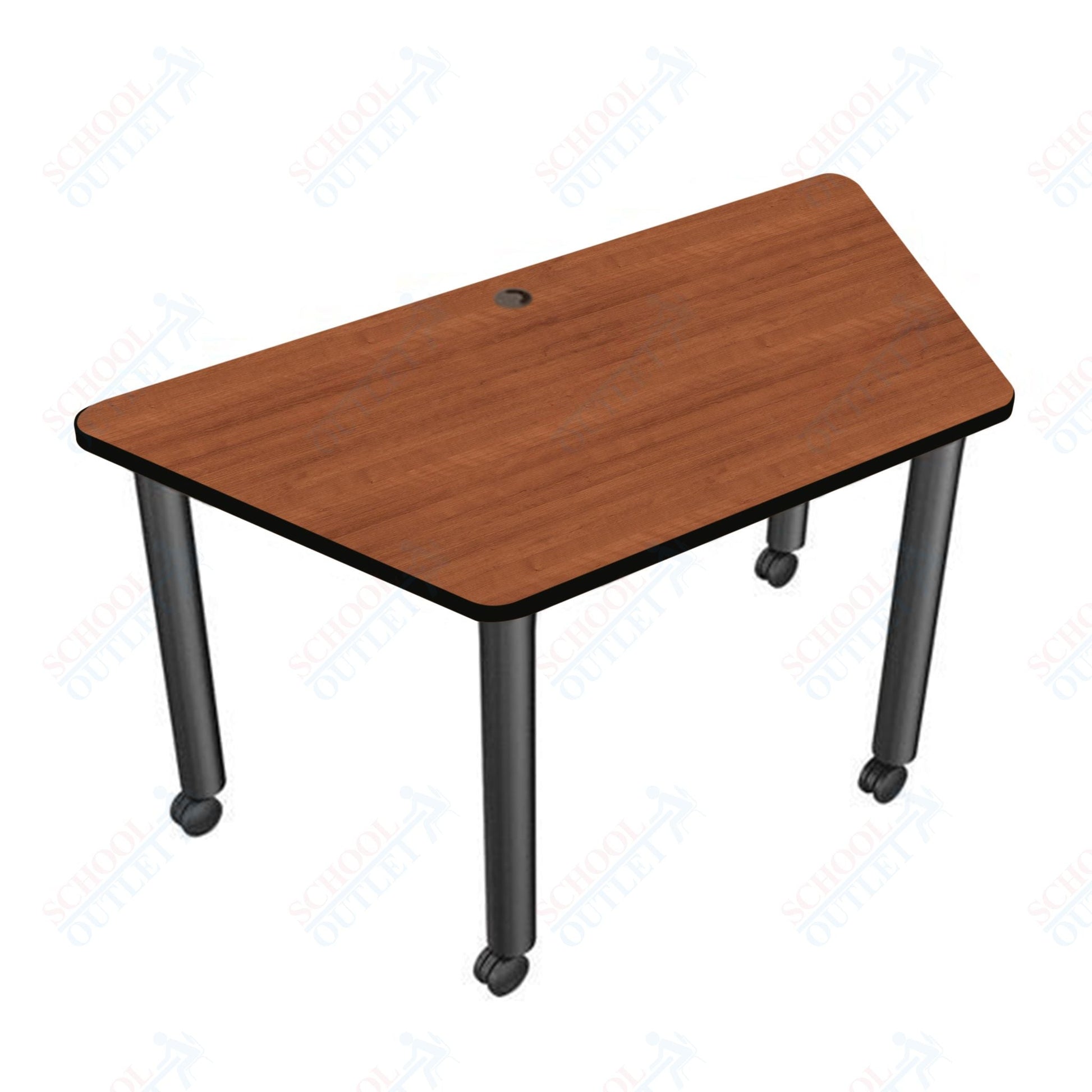 Mooreco Modular Conference Table - Trapezoid - 58"W x 29"D - Black Edgeband (Mooreco 27744) - SchoolOutlet