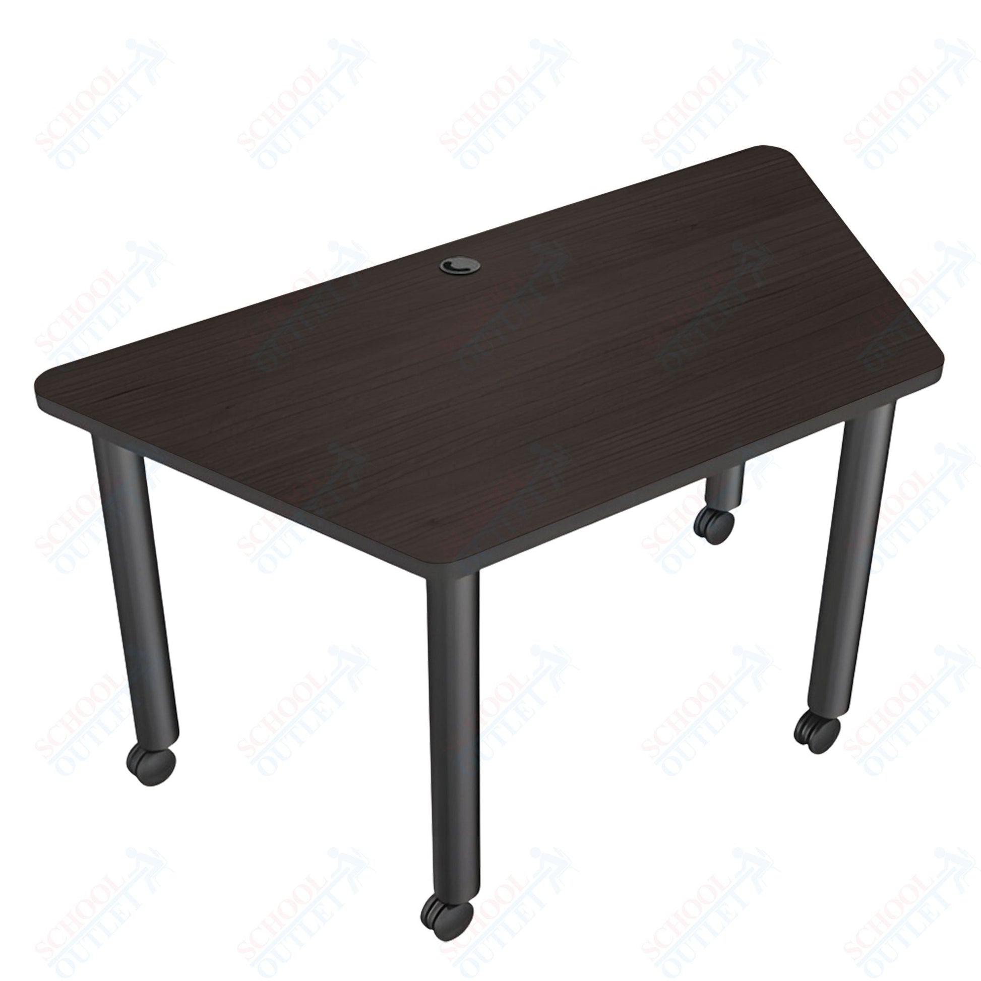 Mooreco Modular Conference Table - Trapezoid - 58"W x 29"D - Black Edgeband (Mooreco 27744) - SchoolOutlet